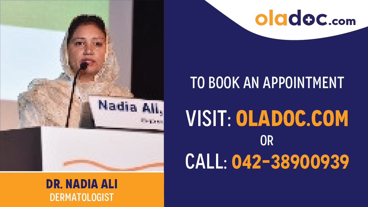 Book appointment with Dr. Nadia Ali-best Dermatologist in Faisalabad